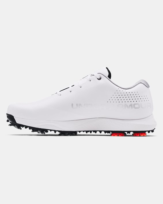 Men's UA Charged Draw RST Wide E Golf Shoes, White, pdpMainDesktop image number 1